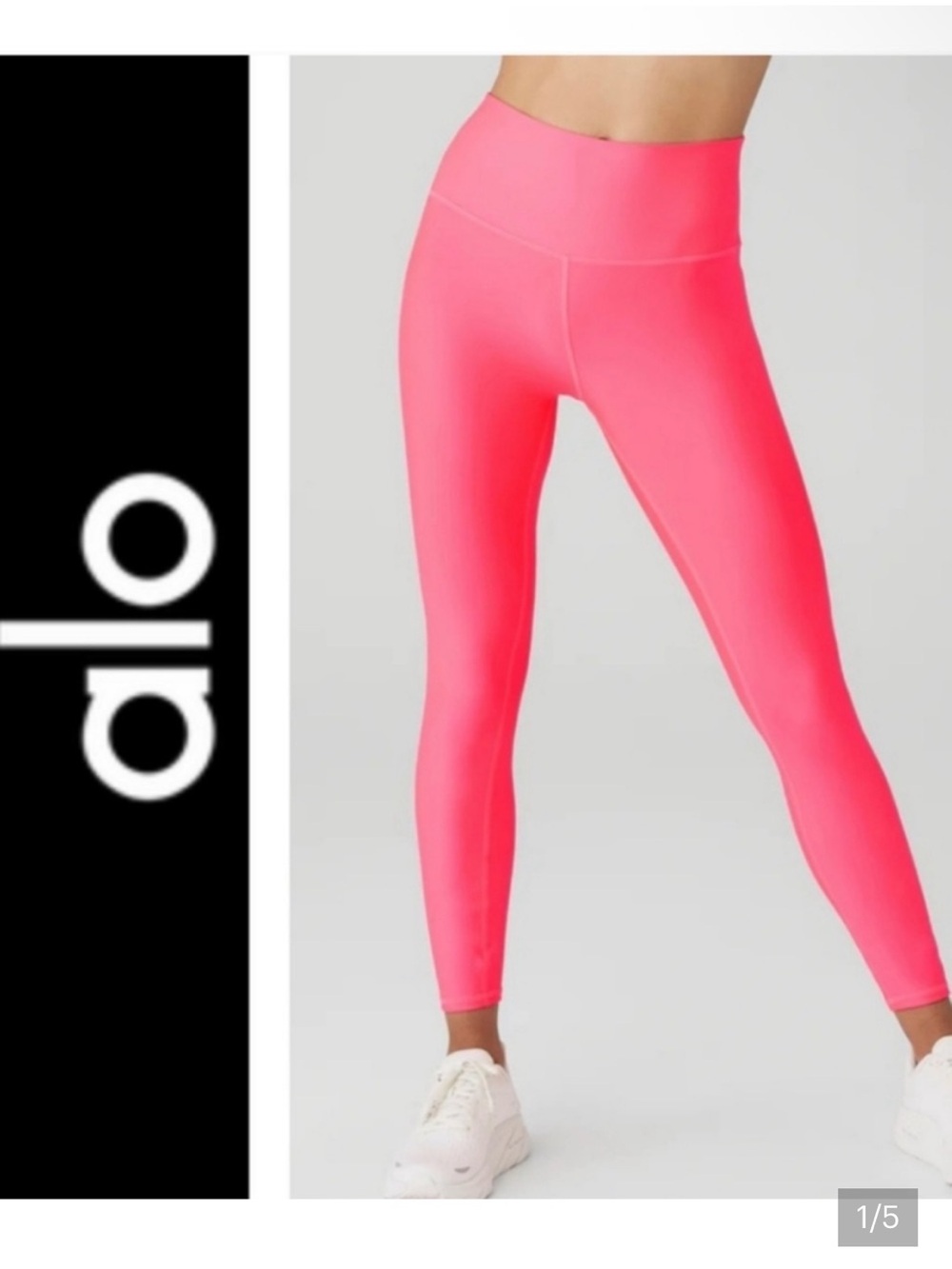 ALO Yoga  7/8 High-Waist Leggings in Neon Pink